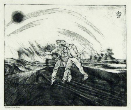 Gravure Sur Bois Weisz - Der barmherzige Samariter (The Good Samaritan)