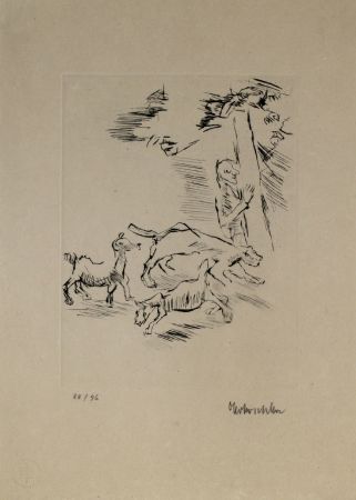 Gravure Kokoschka - Der Beobachter