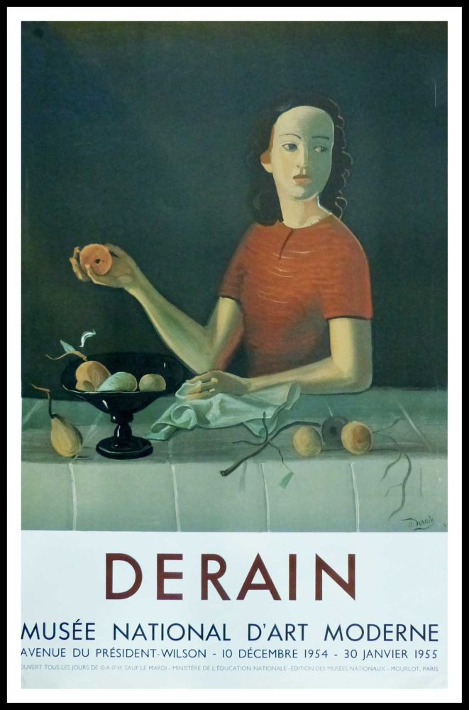 Affiche Derain - DERAIN - EXPOSITION MUSÉE NATIONALE D'ART MORDERNE