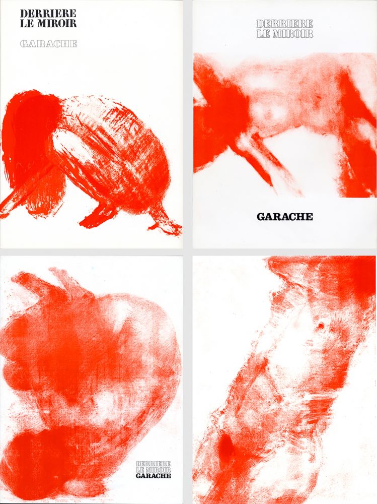 Livre Illustré Garache - DERRIÈRE LE MIROIR. GARACHE. Réunion des 3 numéros de la revue consacrés à Claude Garache (de 1975 à 1980).