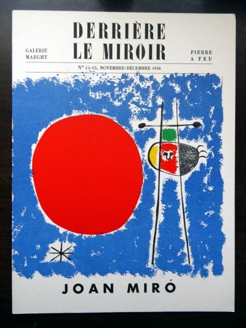 Livre Illustré Miró - DERRIÈRE LE MIROIR N°14 - 15