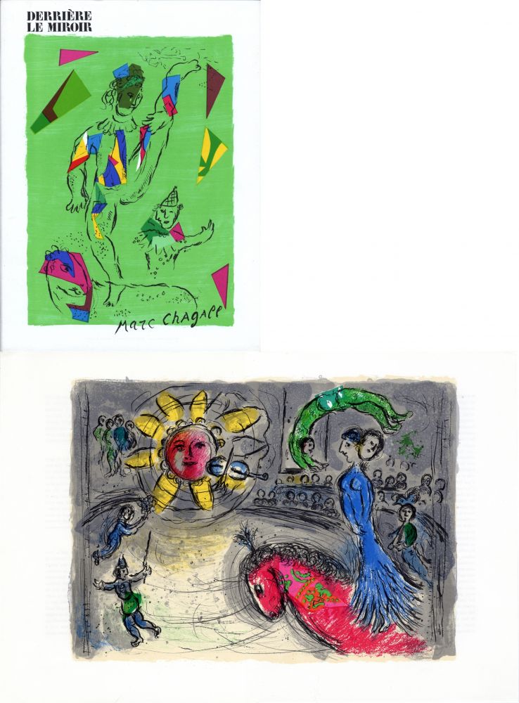 Lithographie Chagall - DERRIÈRE LE MIROIR N° 235 - CHAGALL par Vercors. Octobre 1979.