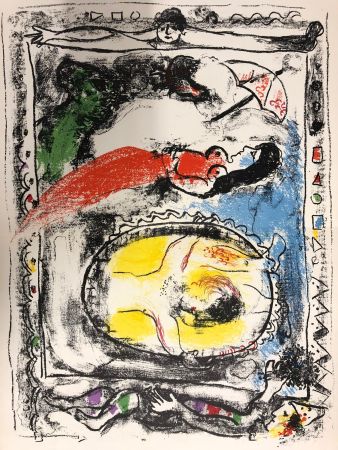 Lithographie Chagall - Derrière le Miroir
