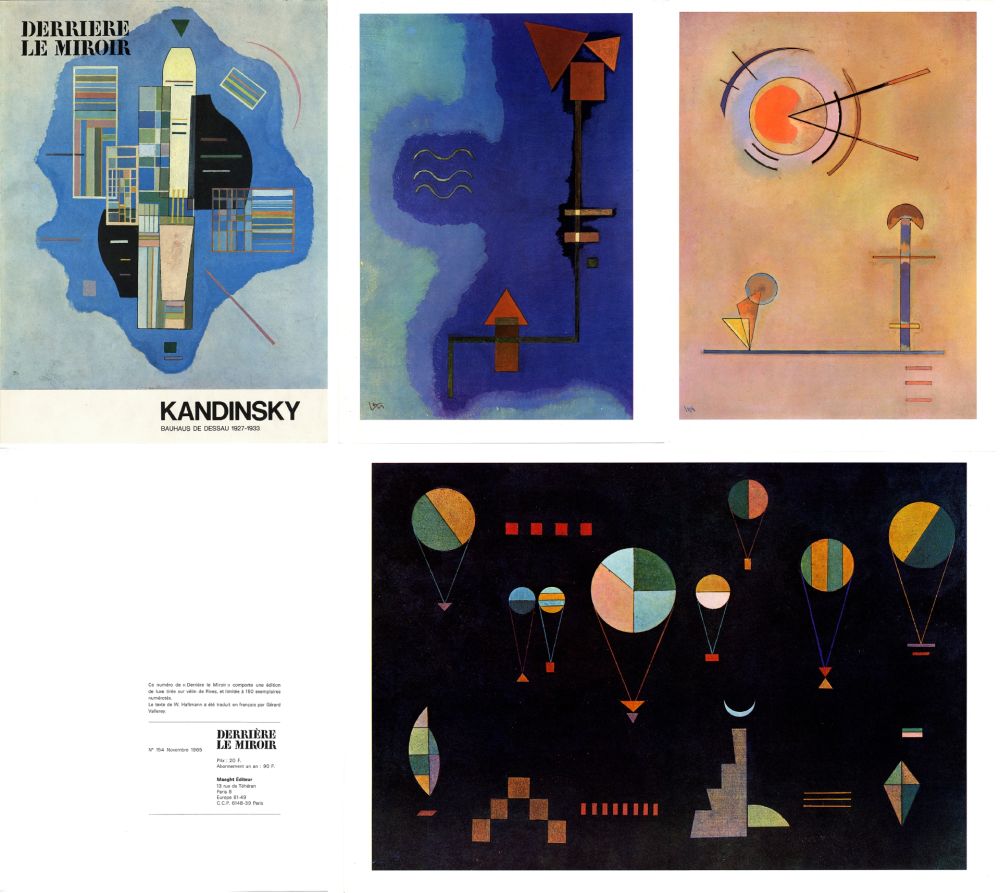 Livre Illustré Kandinsky - Derrière le Miroir n° 154. KANDINSKY, Bauhaus de Dessau (1927-1933) (1965).