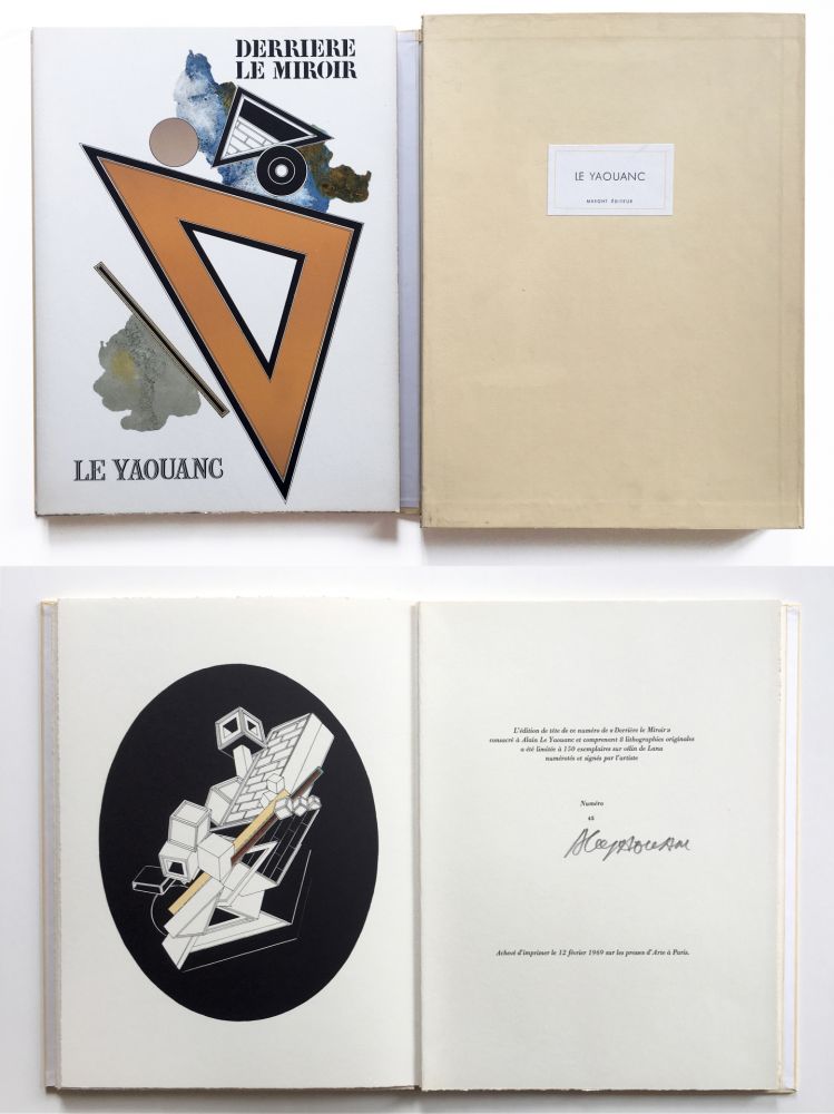 Livre Illustré Le Yaouanc - Derrière le miroir, n° 176. Le Yaouanc.‎ 1969. TIRAGE DE LUXE SIGNÉ.