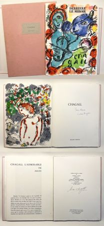 Livre Illustré Chagall - Derrière Le Miroir n° 198 - DE LUXE SIGNÉ PAR CHAGALL. 3 Lithographies originales (1972)
