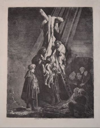 Gravure Rembrandt - Descending From The Cross