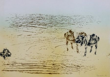 Lithographie Cremonini - DESERT