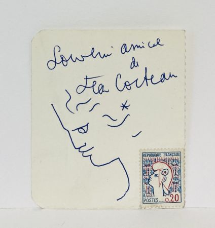 Aucune Technique Cocteau - Dessin au stylo bille. circa 1961. 