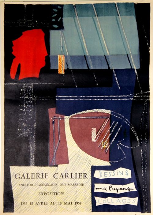 Lithographie Papart - Dessins Collages  Galerie Carlier