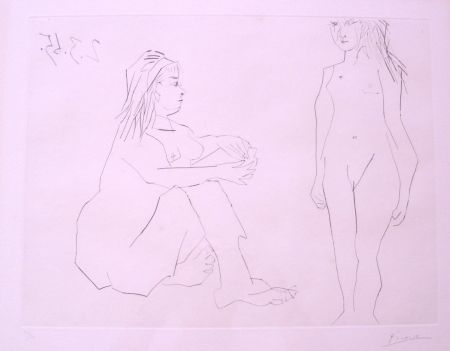 Eau-Forte Picasso - Deux Femmes