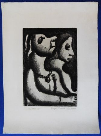 Gravure Rouault - Deux femmes