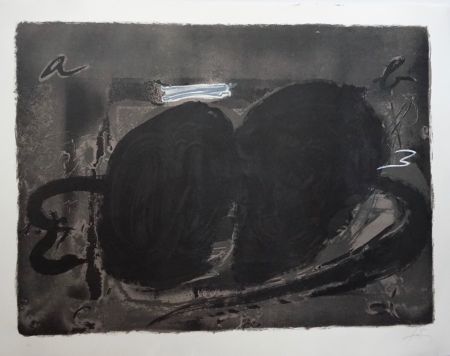 Lithographie Tàpies - Deux Utrous