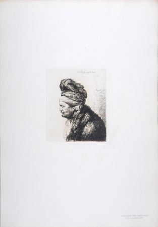 Héliogravure Rembrandt - Deuxième tête orientale
