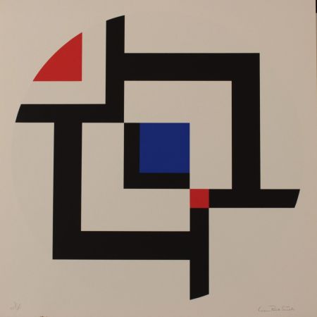 Lithographie Polk Smith - DIAGONAL PASSAGE 120 - EXACTA FROM CONSTRUCTIVISM TO SYSTEMATIC ART 1918-1985