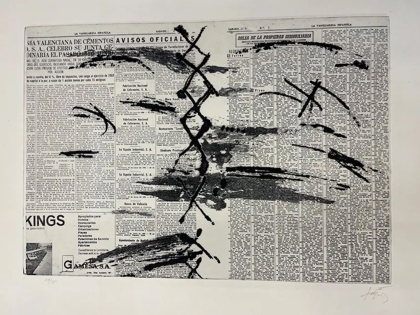 Eau-Forte Tàpies - Diario en papel
