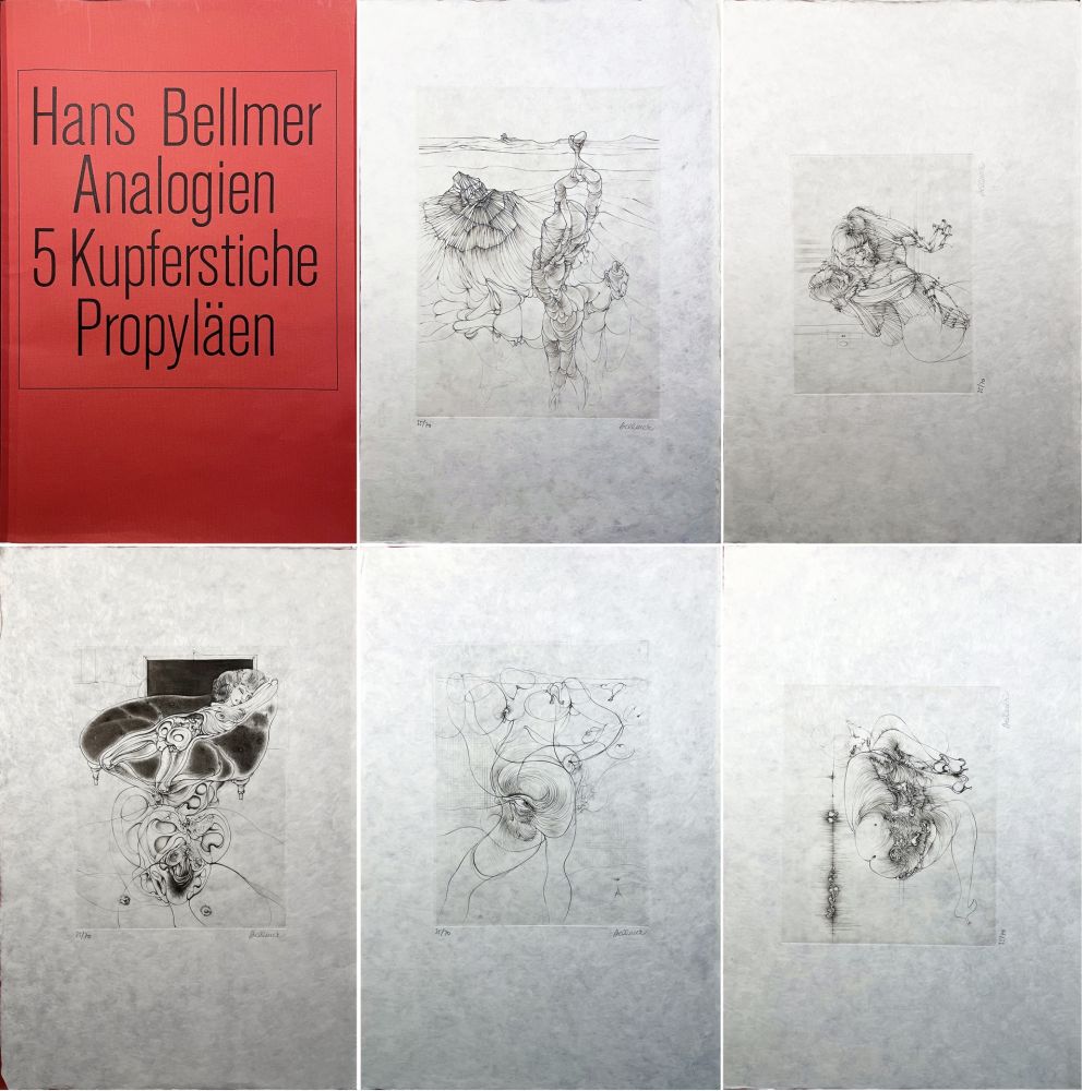 Gravure Bellmer - DIE ANALOGIEN, 5 KUPFERSTICHE (1971) - 5 gravures originales signées.