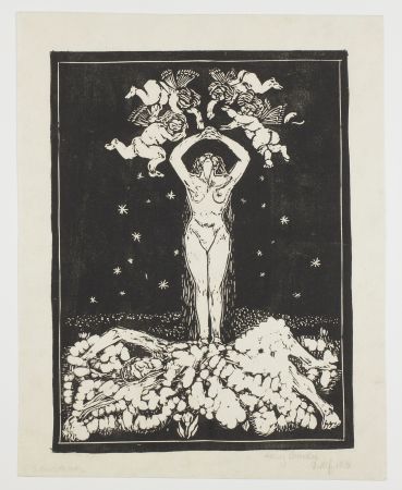 Linogravure Ehmsen - Die Klage des Prometheus 