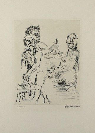 Pointe-Sèche Kokoschka - Dionysos, Aischylos und Euripides opfern vor dem Wettkampf