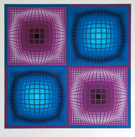 Sérigraphie Vasarely - Diorre