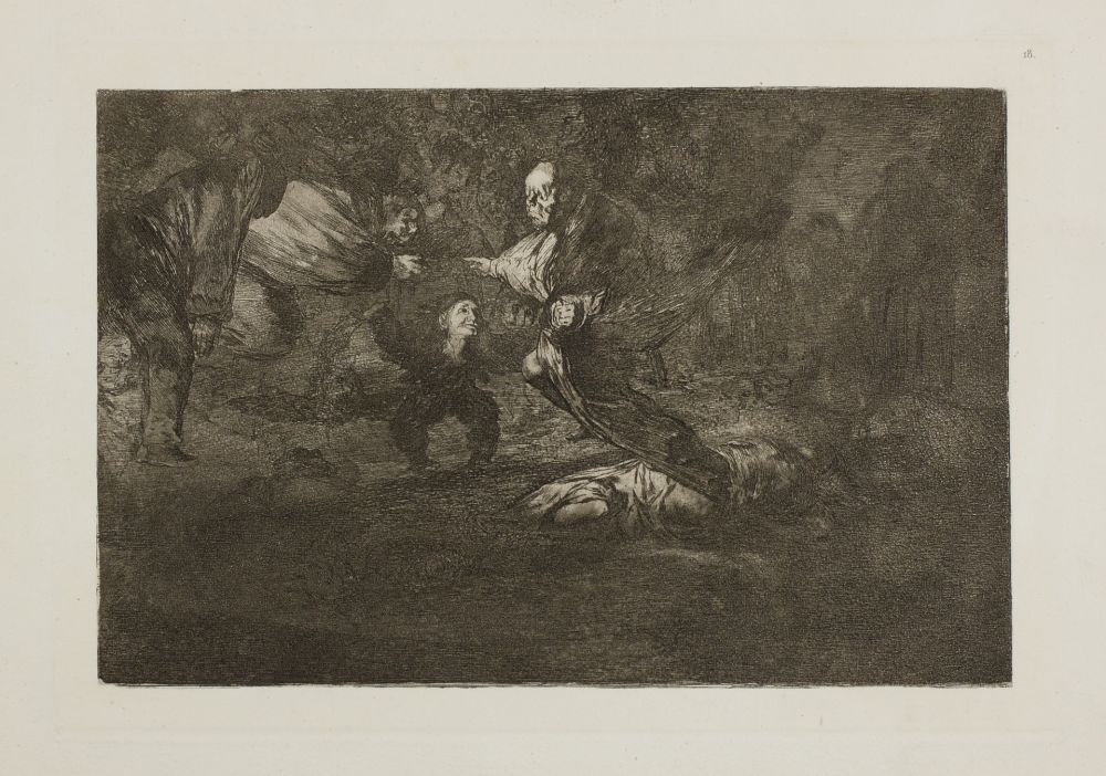Eau-Forte Et Aquatinte Goya - Dios los cria y ellos se juntan (Los fantasmas)