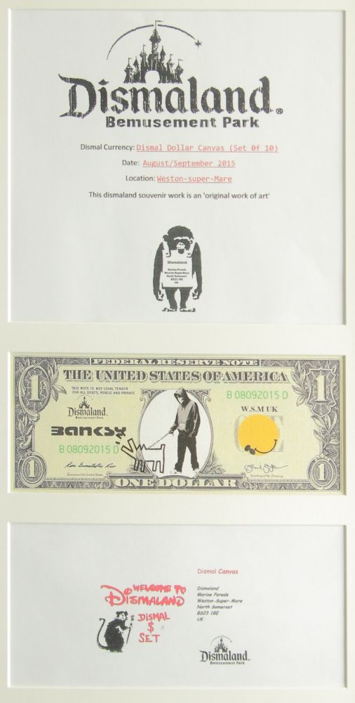 Sérigraphie Banksy - DISMAL DOLLAR