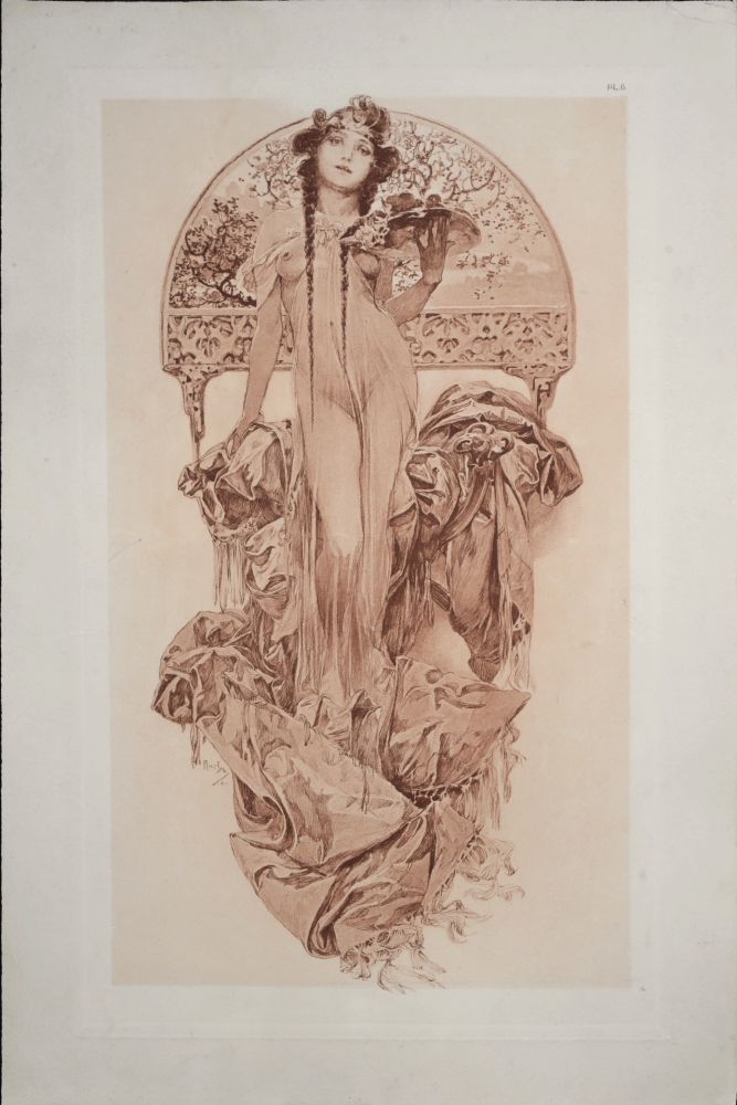 Lithographie Mucha - Documents Décoratifs, 1902 - PLATE 6