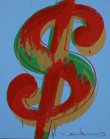 Sérigraphie Warhol - Dollar Sign 277