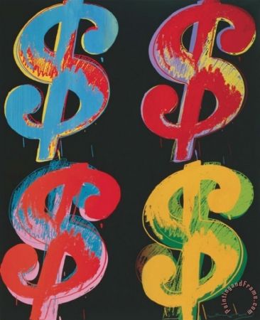Sérigraphie Warhol - Dollar Sign (4) by Andy Warhol 