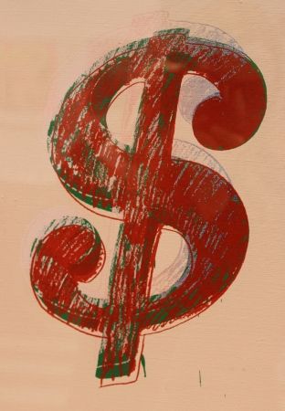 Multiple Warhol - Dollar Sign by Andy Warhol