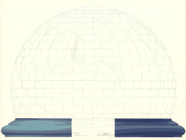 Lithographie Babou - Dome