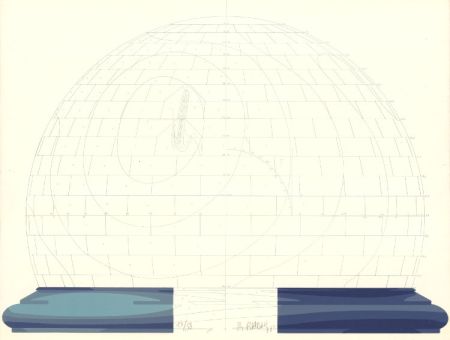 Lithographie Babou - Dome