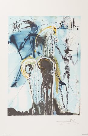 Lithographie Dali - Don Quichotte