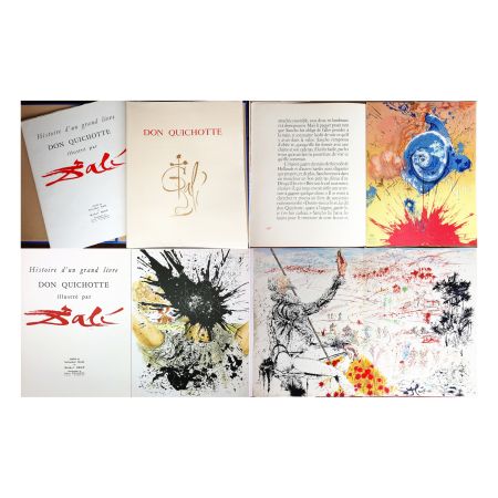 Livre Illustré Dali - DON QUICHOTTE DE LA MANCHE (Cervantès). Ex. avec la rare planche supplémentaire (J. Foret 1957).