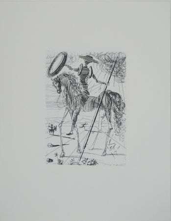 Gravure Dali - Don Quichotte et Sancho Panza