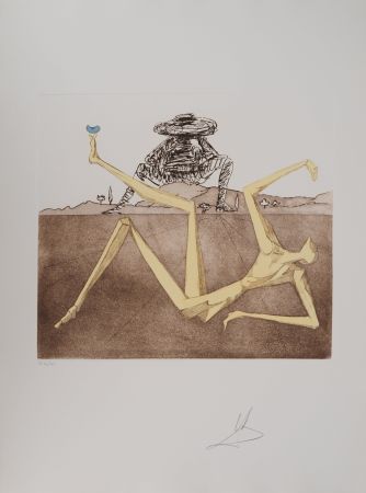 Gravure Dali - Don Quichotte, Le Coeur de la Folie