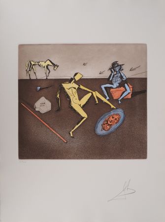 Gravure Dali - Don Quichotte, le Miroir de la Chevalerie