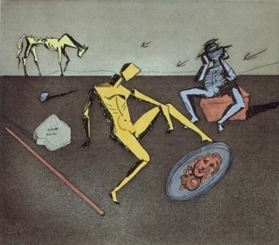 Gravure Dali - Don Quijote - le chevalier aux miroirs