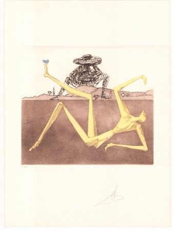 Gravure Dali - Don Quijote - the heart of madness