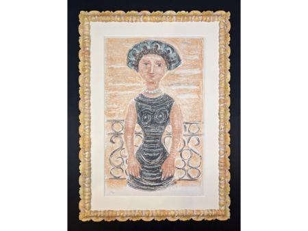 Lithographie Campigli - Donna al balcone