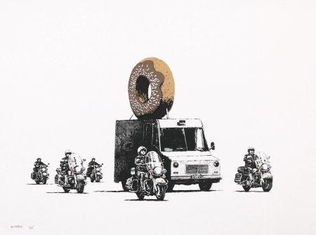 Sérigraphie Banksy - Donuts (Chocolate)
