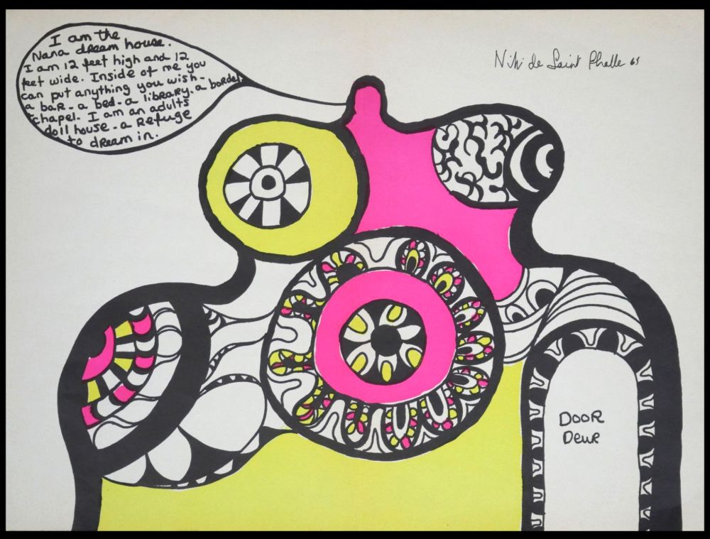 Sérigraphie De Saint Phalle - Door Deur, 1969