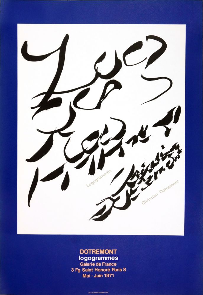 Affiche Alechinsky - Dotremont, logogrammes, 1971