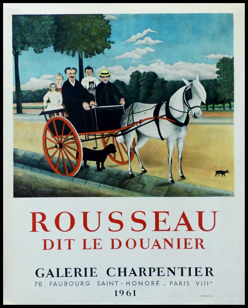 Affiche Rousseau - DOUANIER ROUSSEAU GALERIE CHARPENTIER ROUSSEAU DIT LE DOUANIER 
