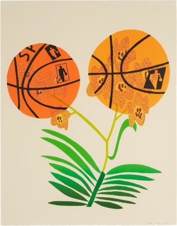 Lithographie Wood - Double Basketball Orchid (State I)
