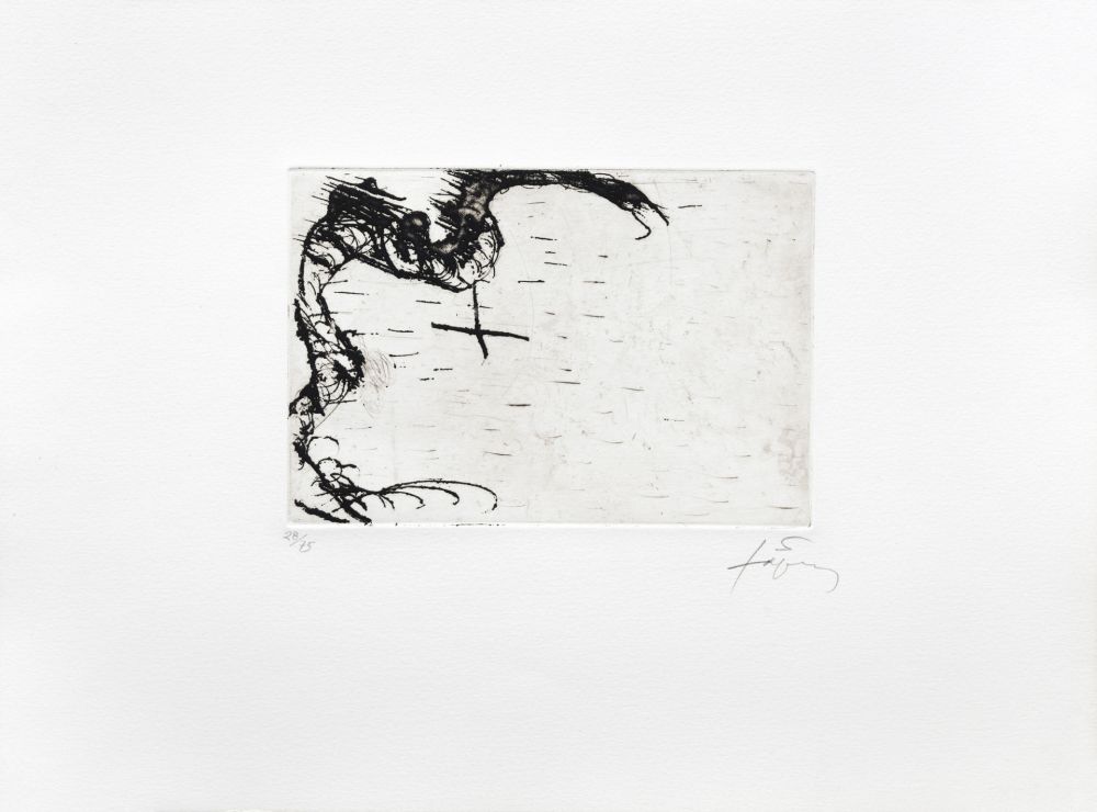 Gravure Tàpies - Dragon 