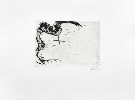 Gravure Tàpies - Dragon 