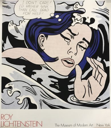 Sérigraphie Lichtenstein - Drowning Girl, The Museum of Modern Art New York