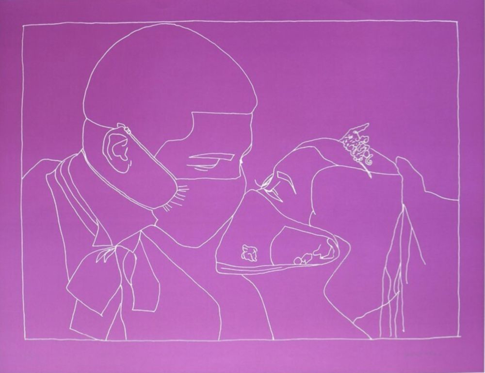 Lithographie Muntadas - Duo