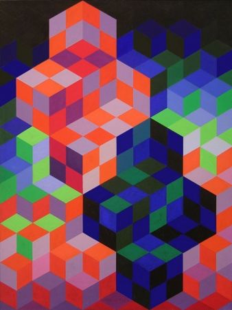 Aucune Technique Vasarely - Duo-2